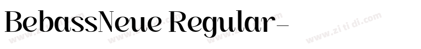 BebassNeue Regular字体转换